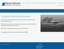 Tablet Screenshot of bluelemon.co.za